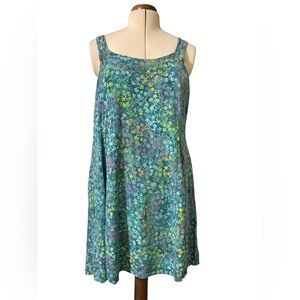 Mexicali Blues Batik Dress Size XL Beach Vacation Boho Hippie Lightweight